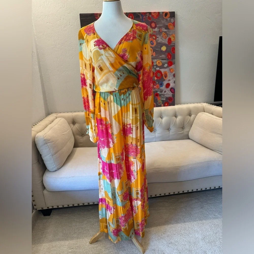 KAANDA GREEK VILLAGE GYPSY WIDE TOP PANT RESORT COLLECTION M/L